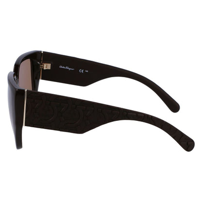 Brown Bio Injected Sunglasses-Ferragamo-LabelTerrace.com