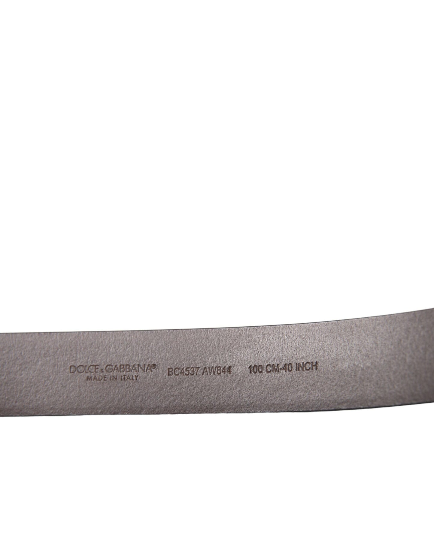 Brown Calf Leather Gold Metal Buckle Belt-Dolce & Gabbana-LabelTerrace.com