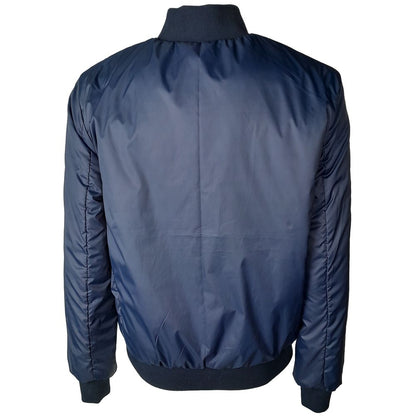 Brown Calfskin Men Bomber Jacket