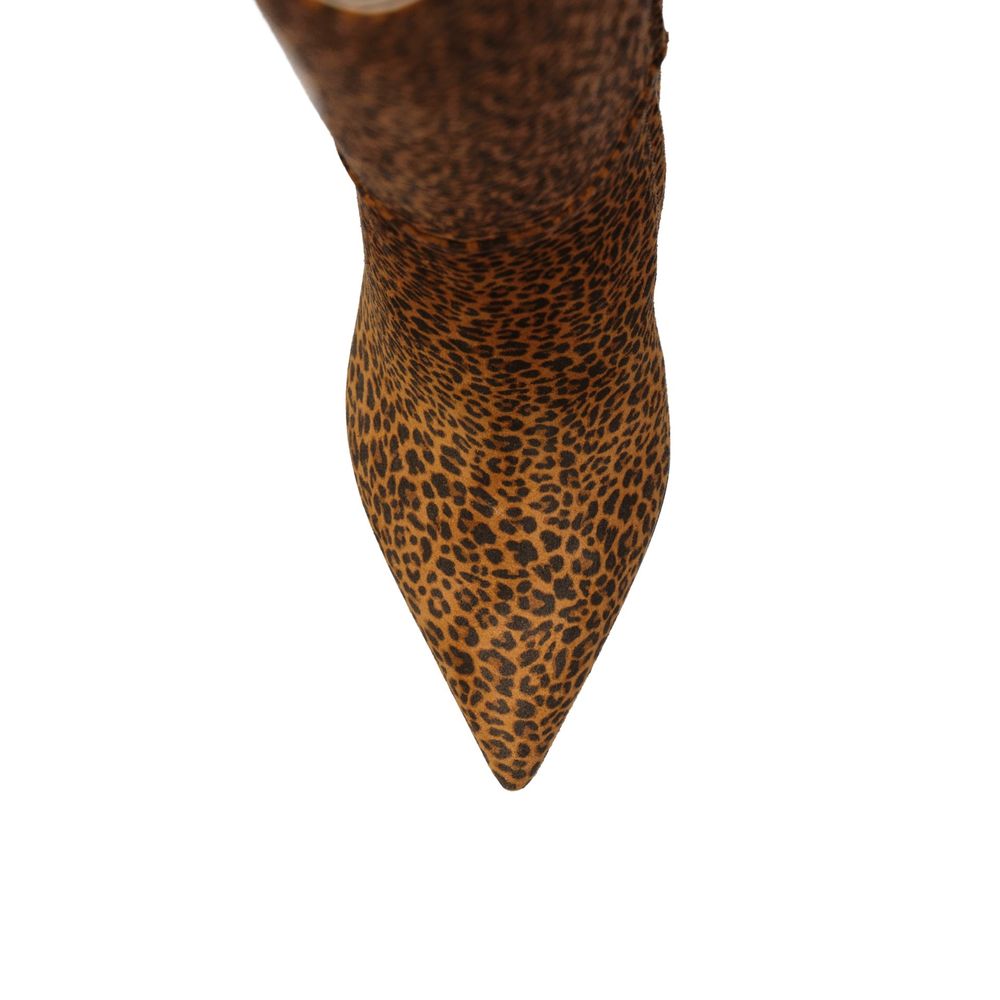 Leopard-Print Leather Boots-Sergio Rossi-LabelTerrace.com