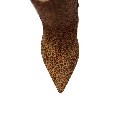 Leopard-Print Leather Boots-Sergio Rossi-LabelTerrace.com
