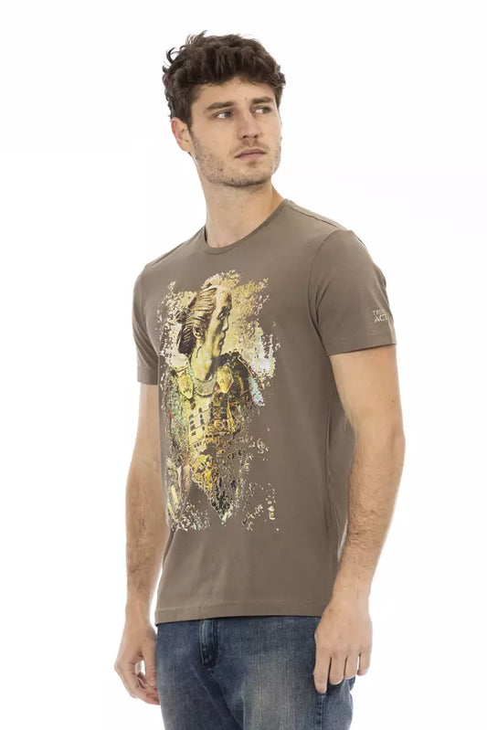 Brown Cotton Men T-Shirt-Trussardi Action-LabelTerrace.com