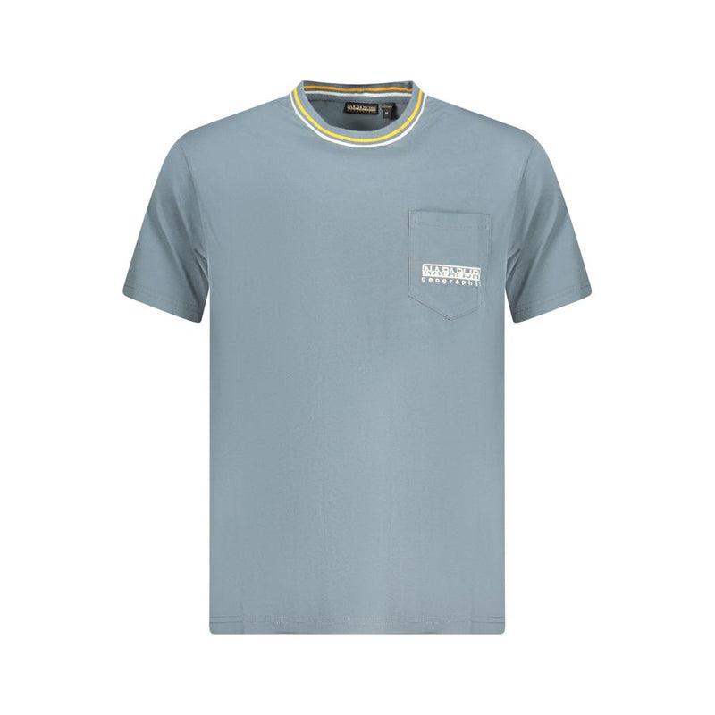 Brown Cotton Men T-Shirt-Napapijri-LabelTerrace.com