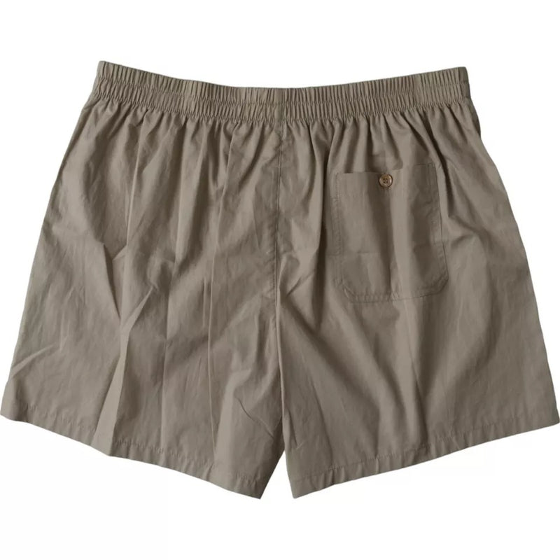 Brown Cotton Regular Boxer Shorts Underwear-Dolce & Gabbana-LabelTerrace.com