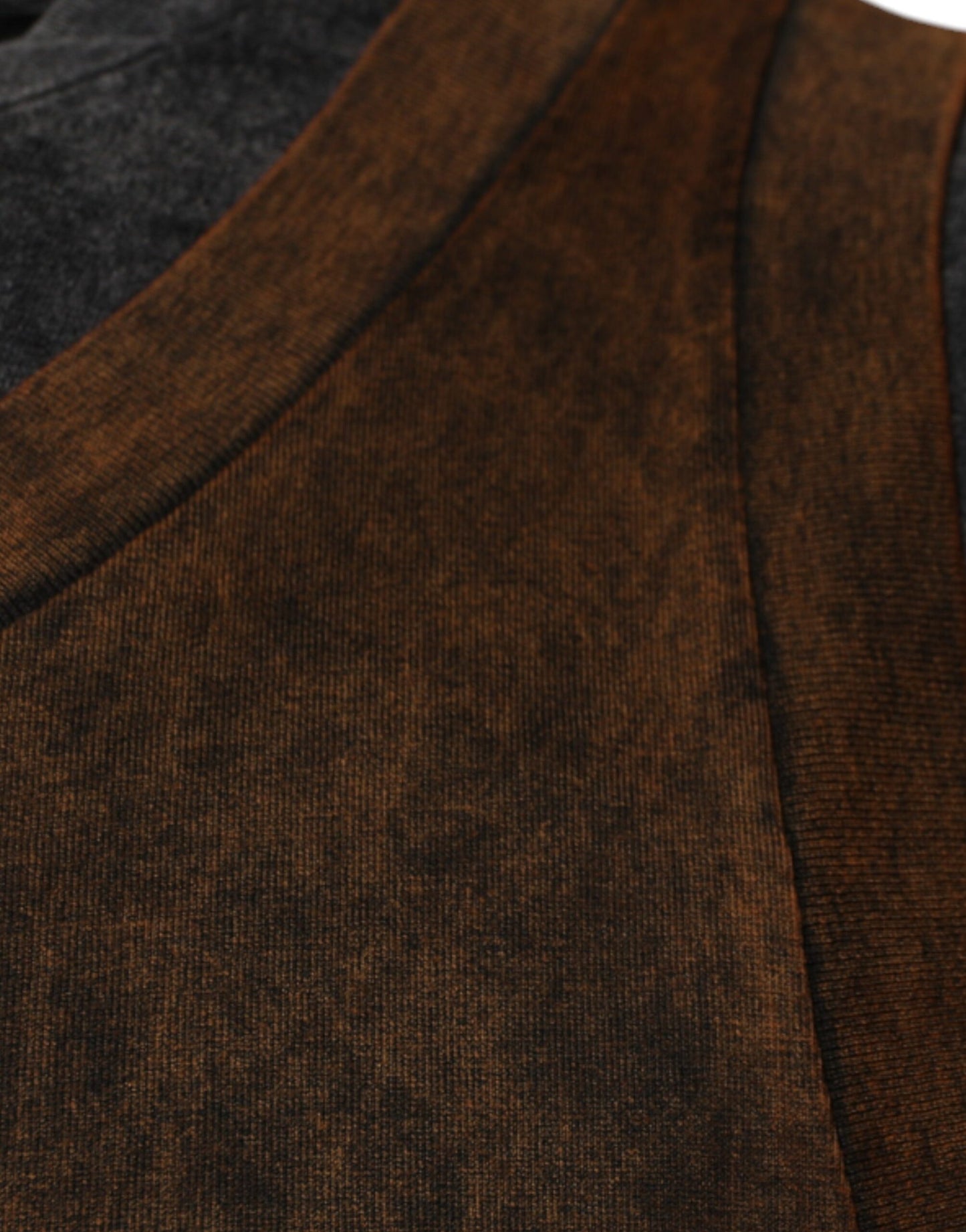 Brown Cotton Round Neck Sleeveless T-shirt-Dolce & Gabbana-LabelTerrace.com