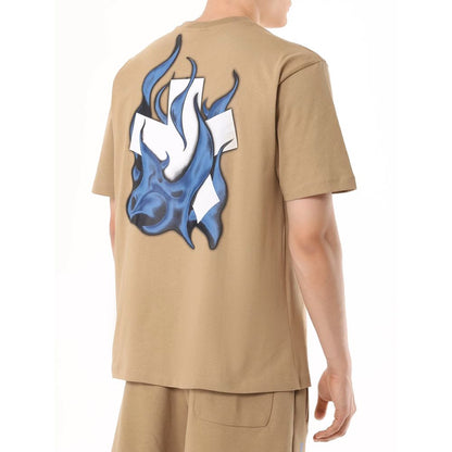 Brown Cotton T-Shirt-Comme Des Fuckdown-LabelTerrace.com