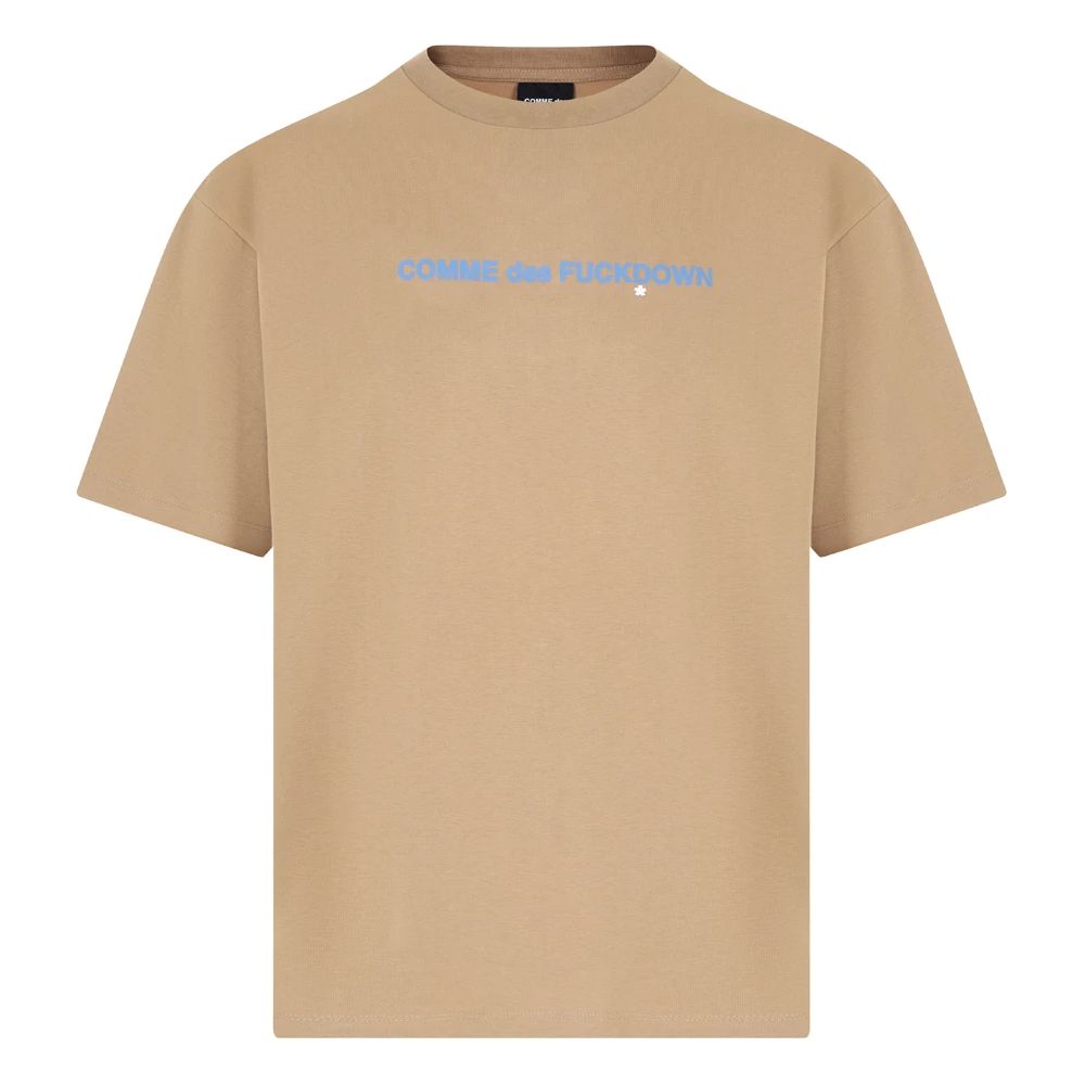 Brown Cotton T-Shirt-Comme Des Fuckdown-LabelTerrace.com