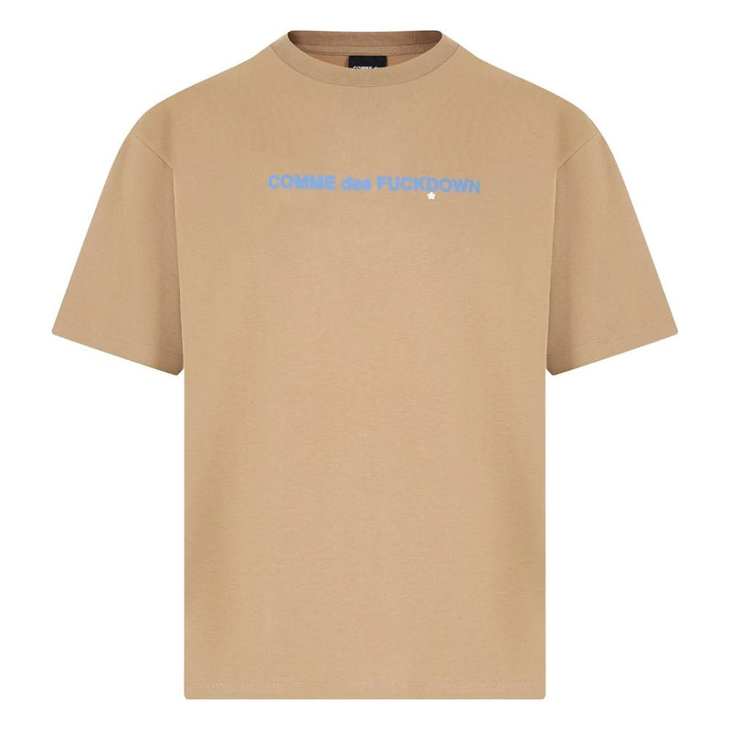 Brown Cotton T-Shirt-Comme Des Fuckdown-LabelTerrace.com