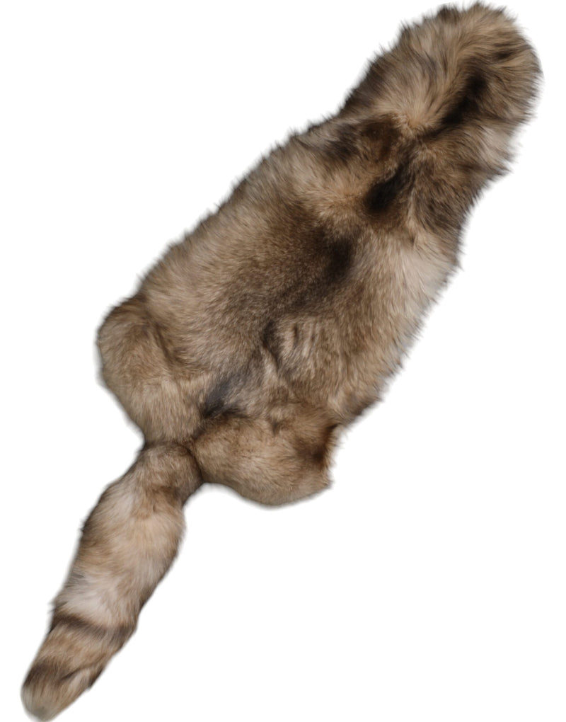 Brown Frost Fox Fur Neck Warmer Winter Scarf-Dolce & Gabbana-LabelTerrace.com