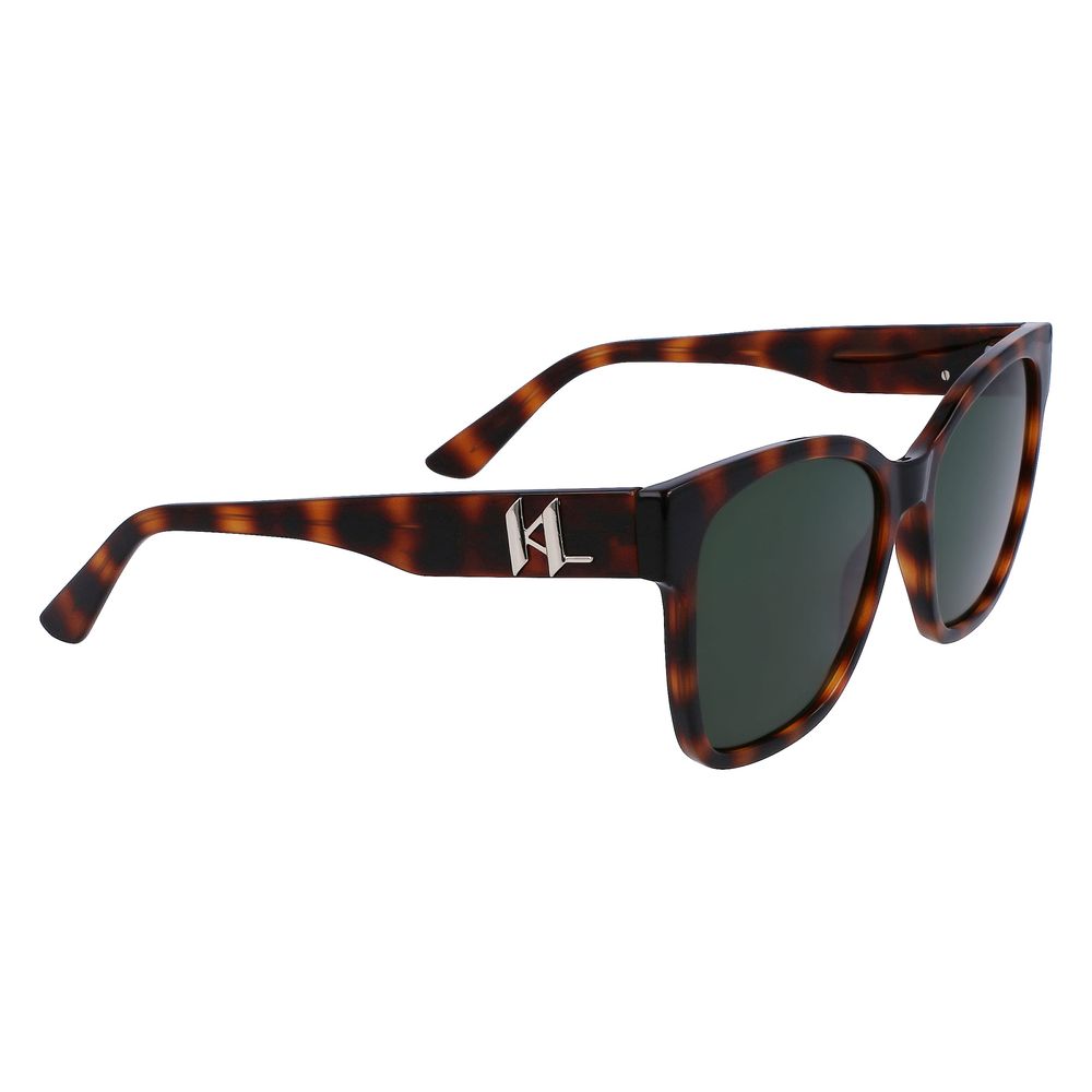 Brown Injected Sunglasses-Karl Lagerfeld-LabelTerrace.com