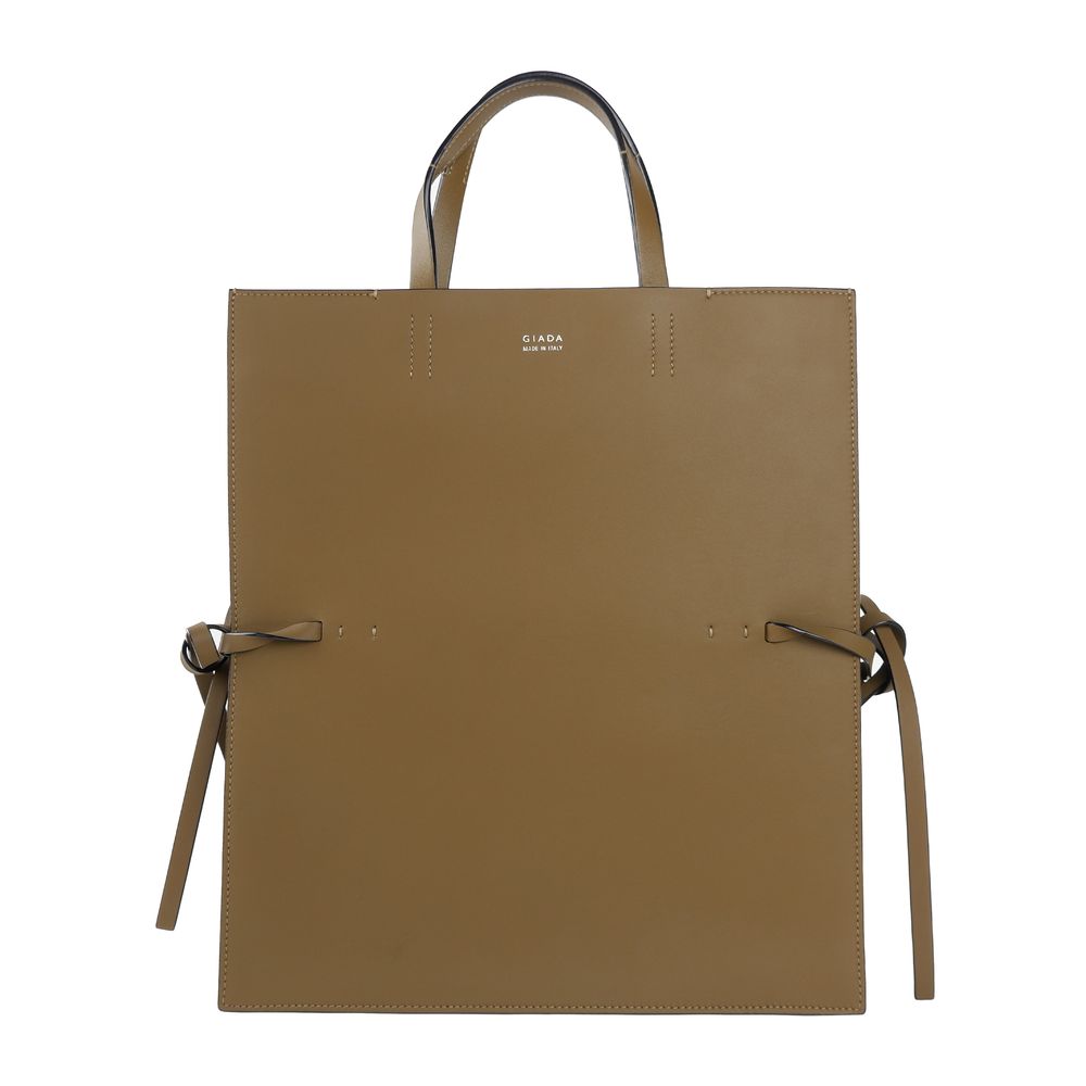 Brown Leather Handbag-Giada-LabelTerrace.com