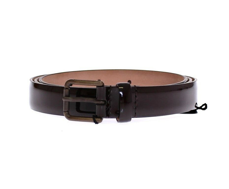 Brown Leather Logo Belt Cintura Belt-Dolce & Gabbana-LabelTerrace.com