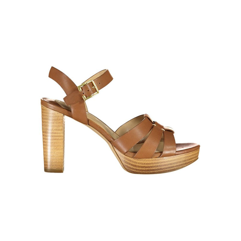 Brown Leather Sandal-Ralph Lauren-LabelTerrace.com