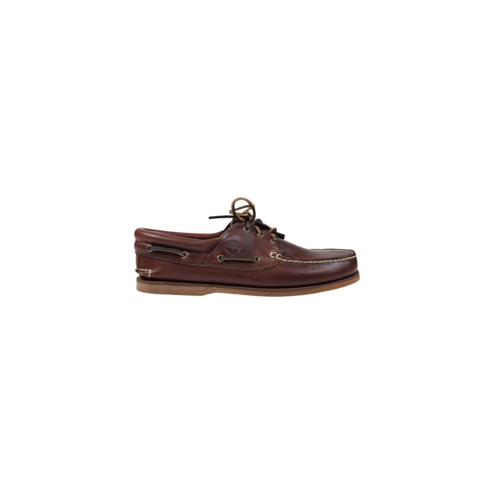 Brown Leather Slip-On Loafers