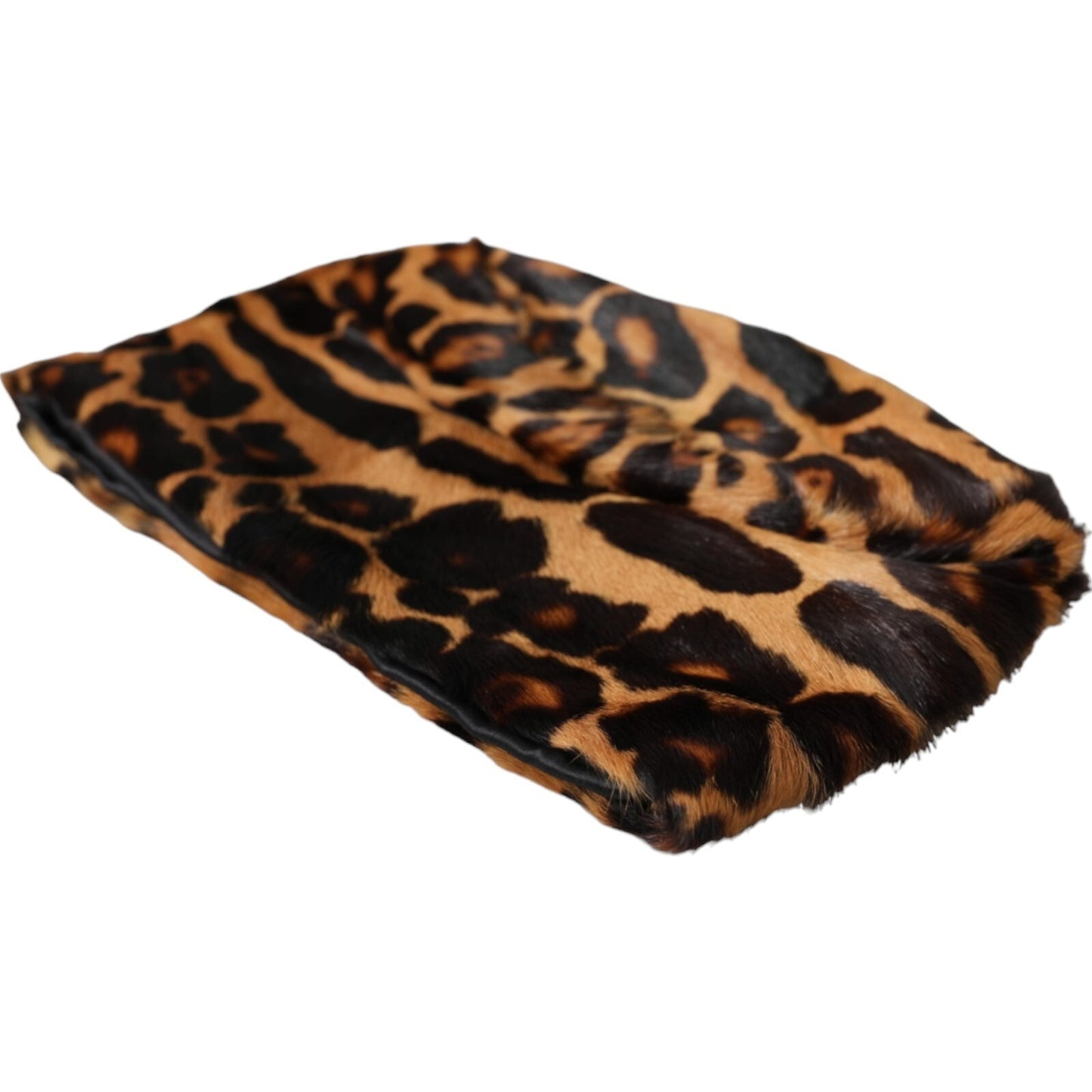 Brown Leopard Fur Women Bucket Capello Hat