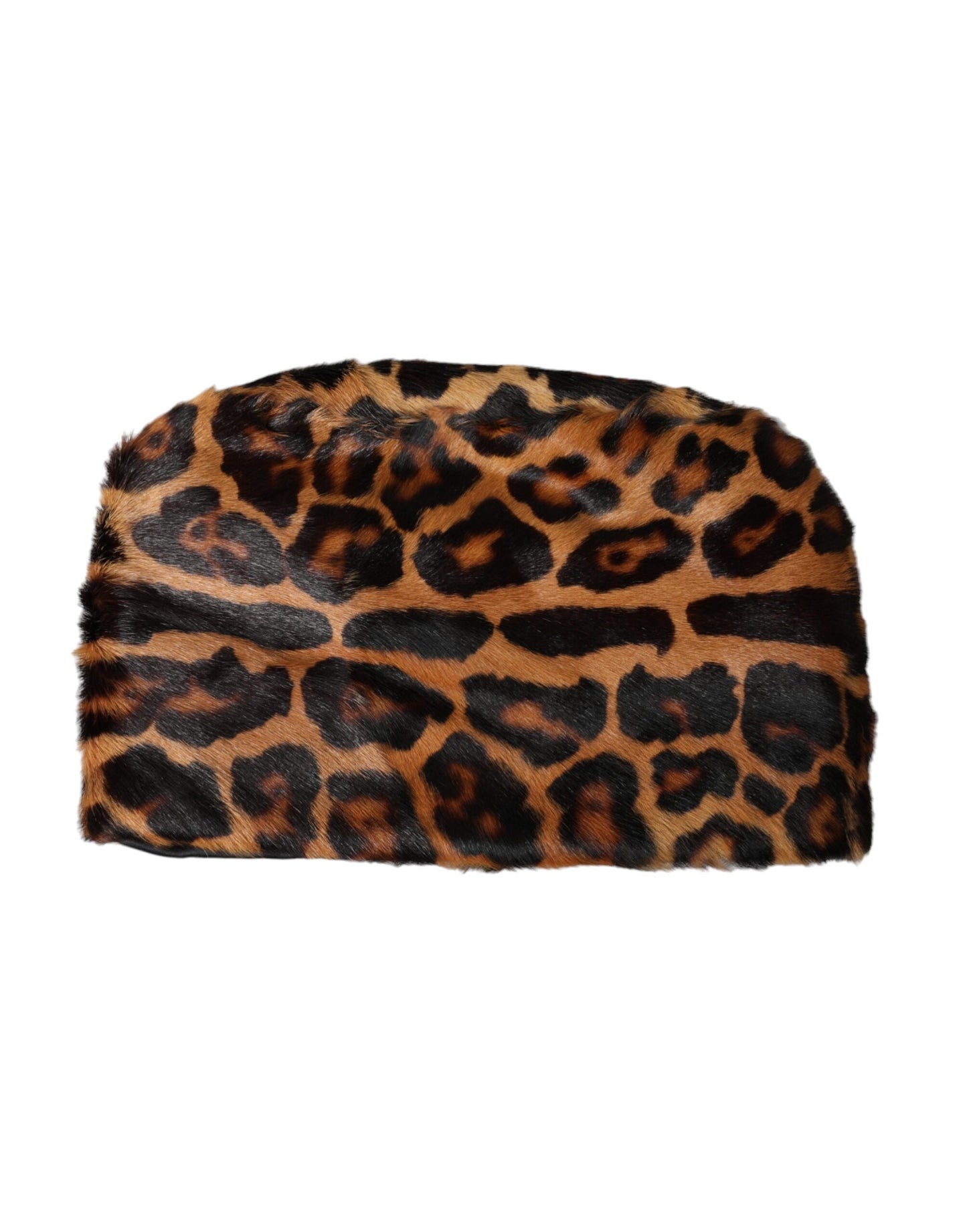 Brown Leopard Fur Women Bucket Hat-Dolce & Gabbana-LabelTerrace.com