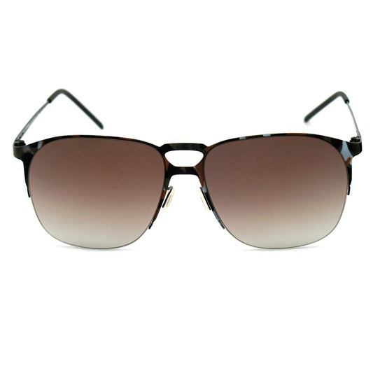 Brown Metal Sunglasses