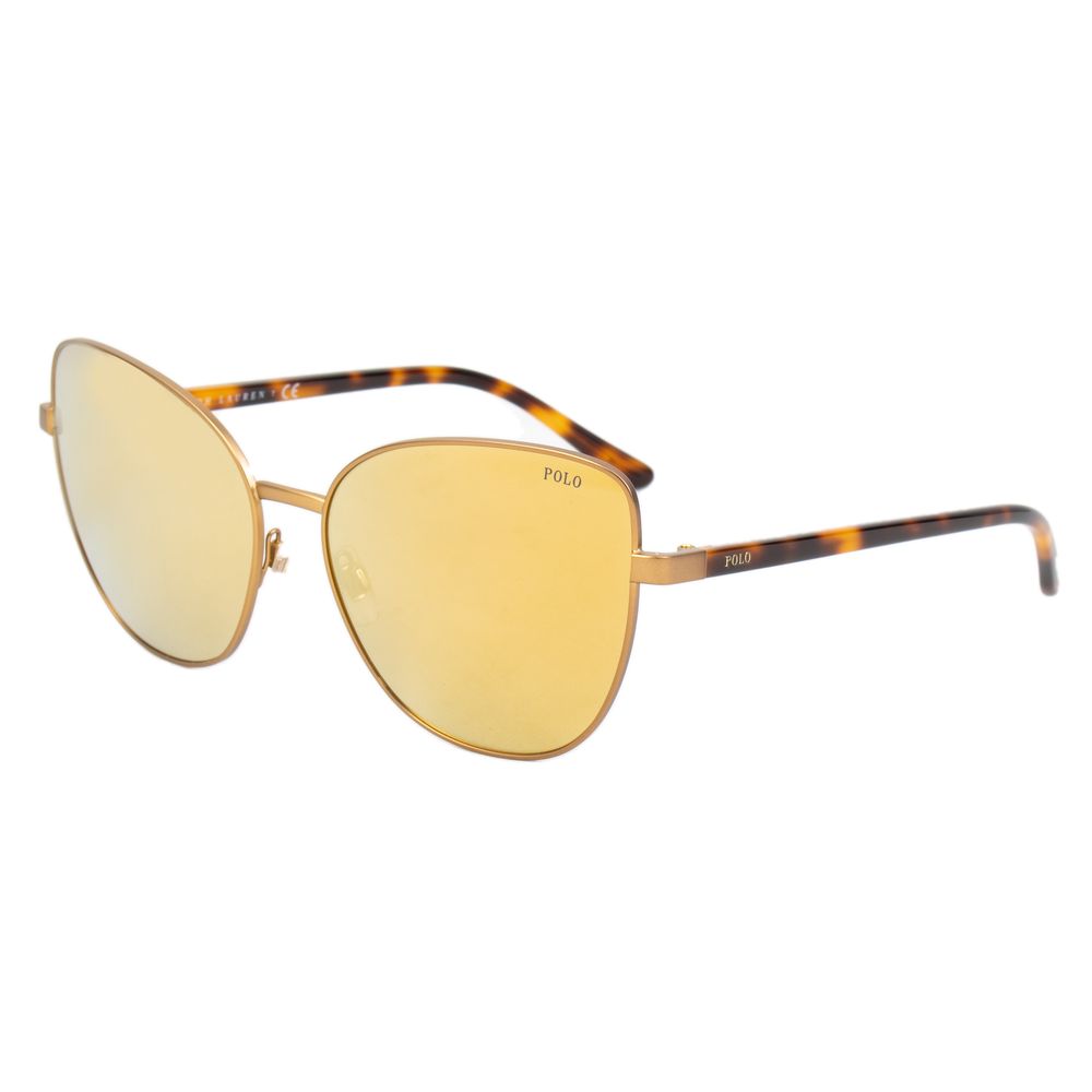 Brown Metal Sunglasses-Polo Ralph Lauren-LabelTerrace.com