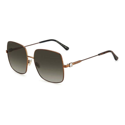 Brown Metal Sunglasses-Jimmy Choo-LabelTerrace.com
