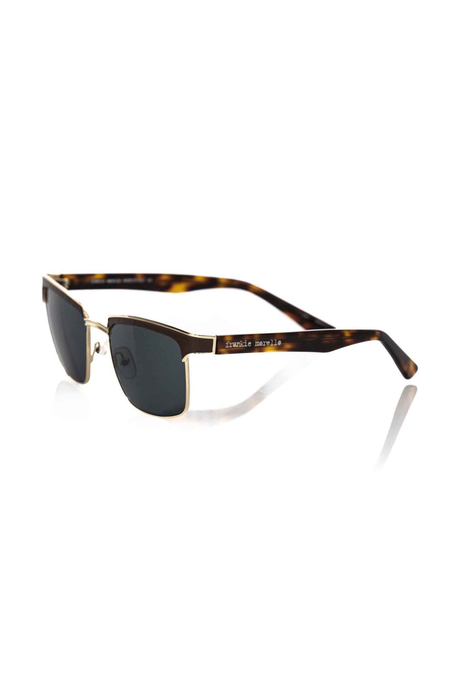 Brown Metallic Fibre Men Sunglass-Frankie Morello-LabelTerrace.com