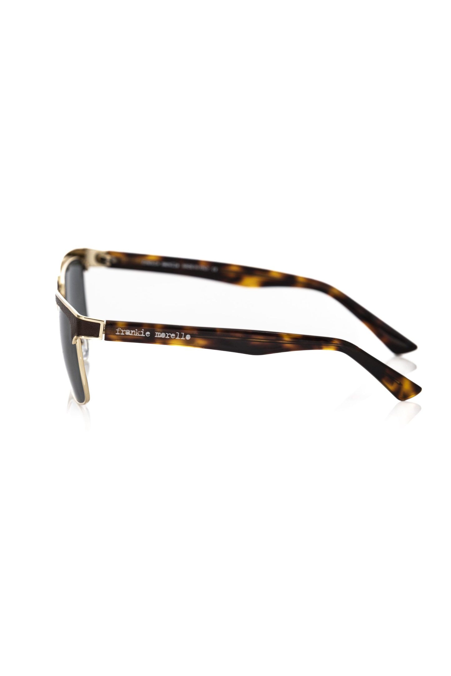 Brown Metallic Fibre Men Sunglass-Frankie Morello-LabelTerrace.com