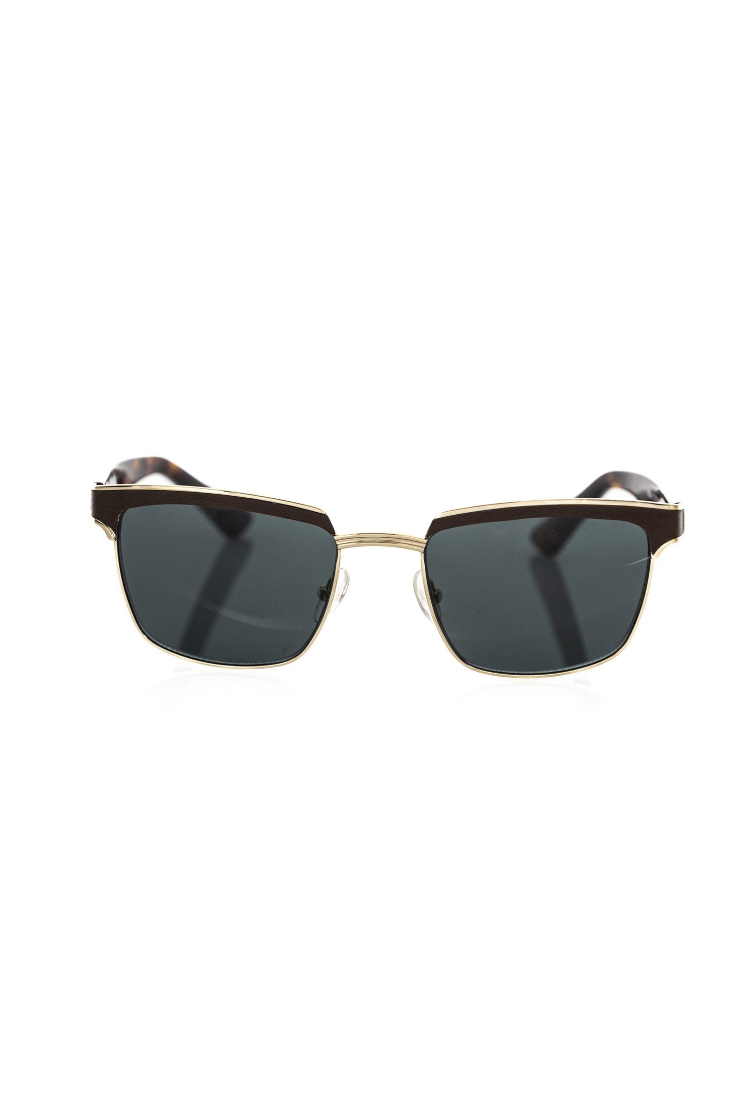 Brown Metallic Fibre Men Sunglass-Frankie Morello-LabelTerrace.com