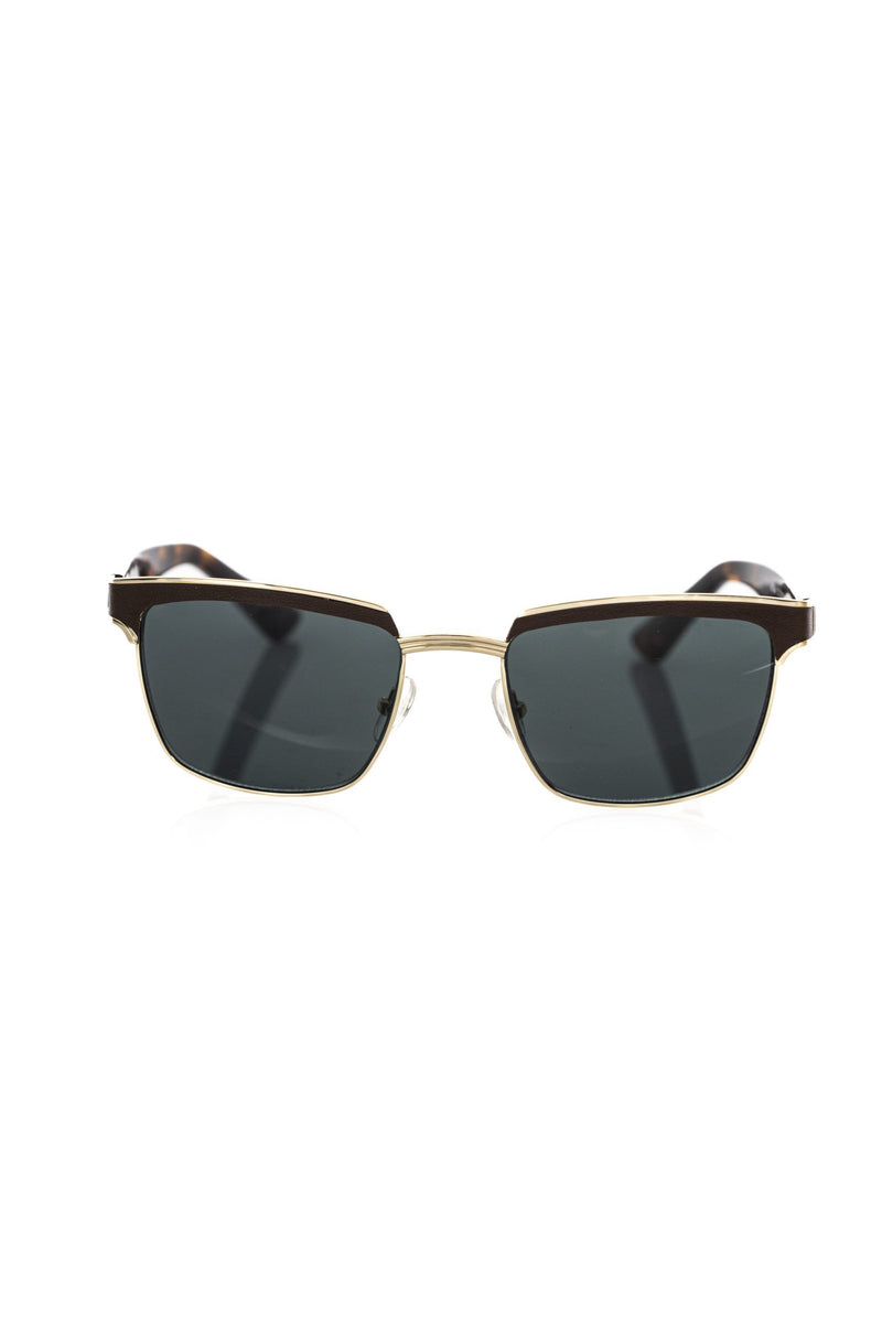 Brown Metallic Fibre Men Sunglass-Frankie Morello-LabelTerrace.com