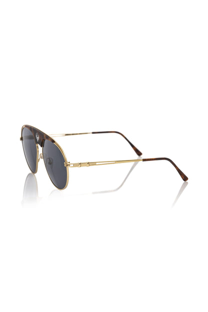 Brown Metallic Sunglasses for Men-Frankie Morello-LabelTerrace.com
