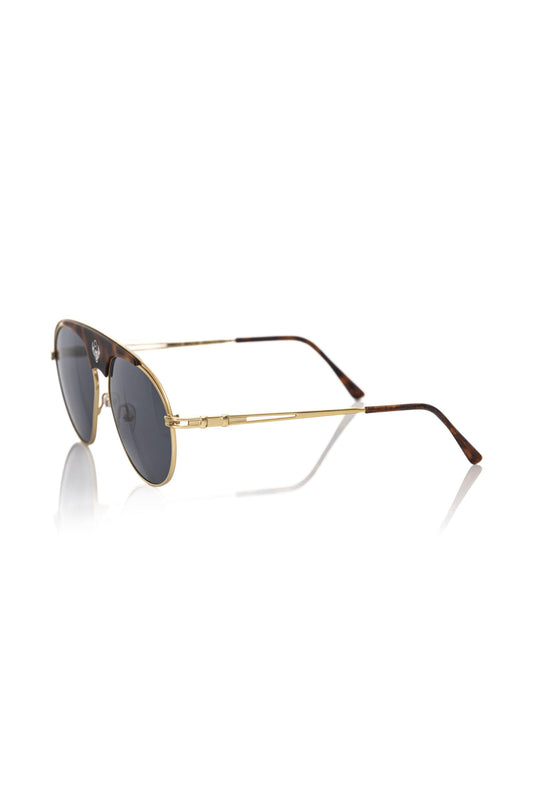 Brown Metallic Sunglasses for Men-Frankie Morello-LabelTerrace.com