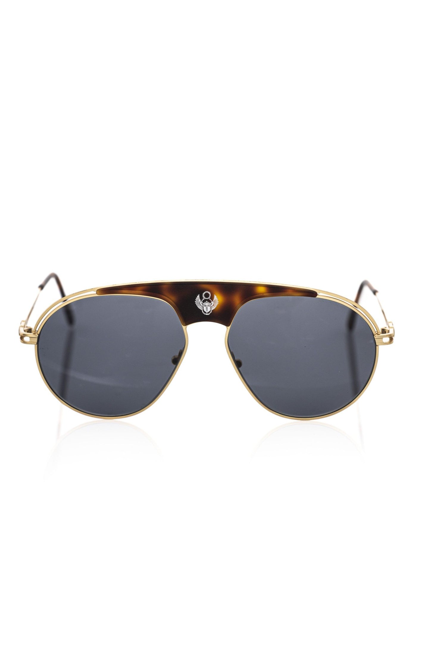Brown Metallic Sunglasses for Men-Frankie Morello-LabelTerrace.com