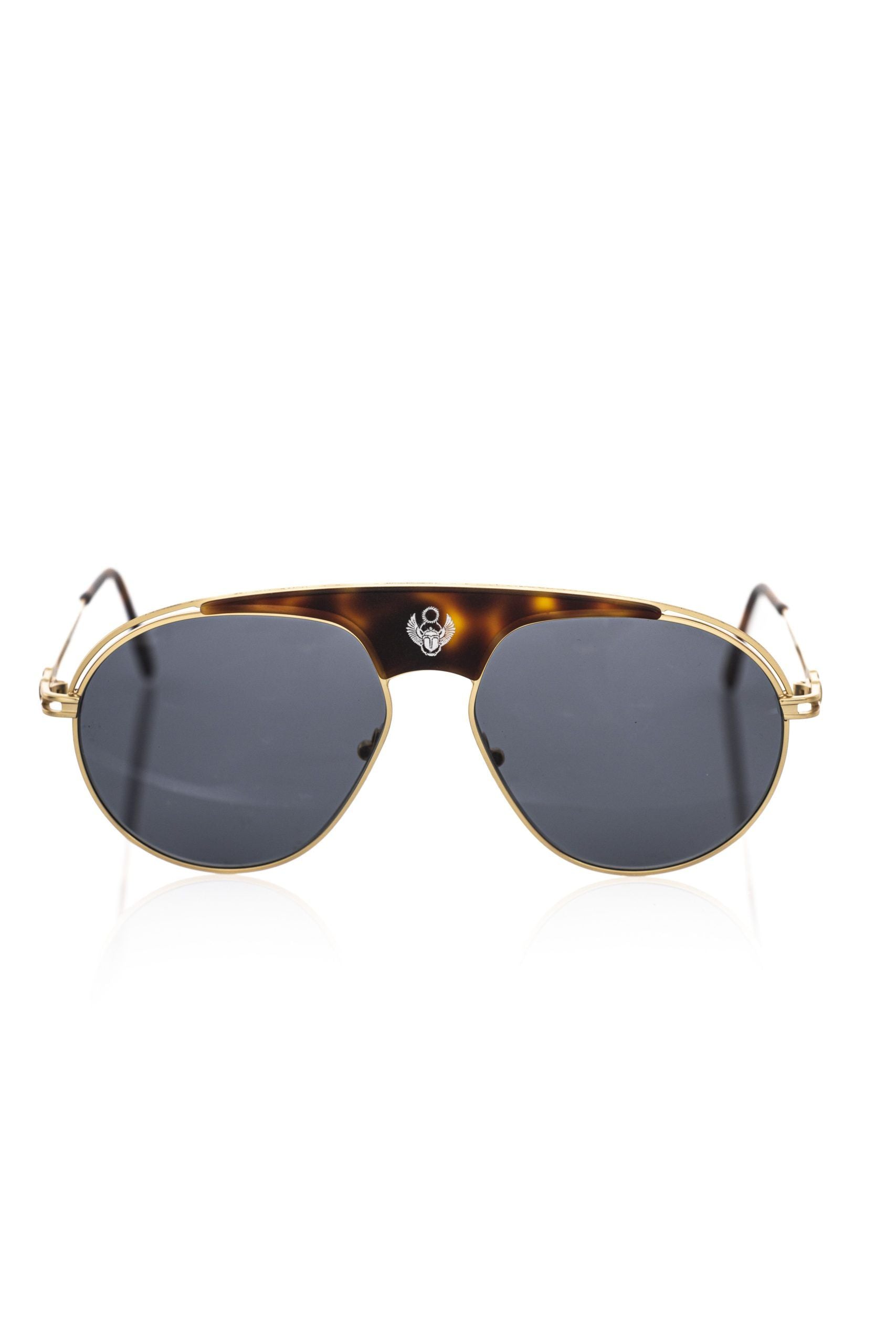 Brown Metallic Sunglasses for Men-Frankie Morello-LabelTerrace.com