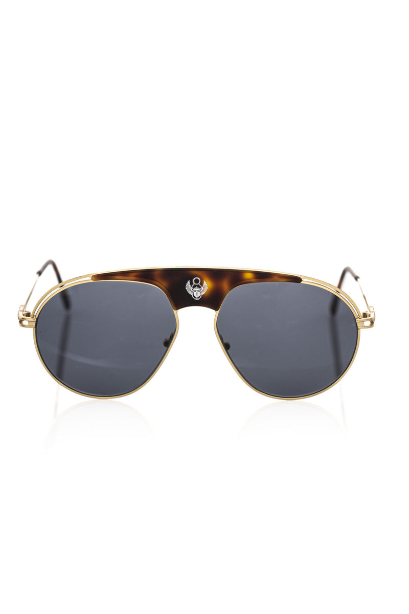Brown Metallic Sunglasses for Men-Frankie Morello-LabelTerrace.com