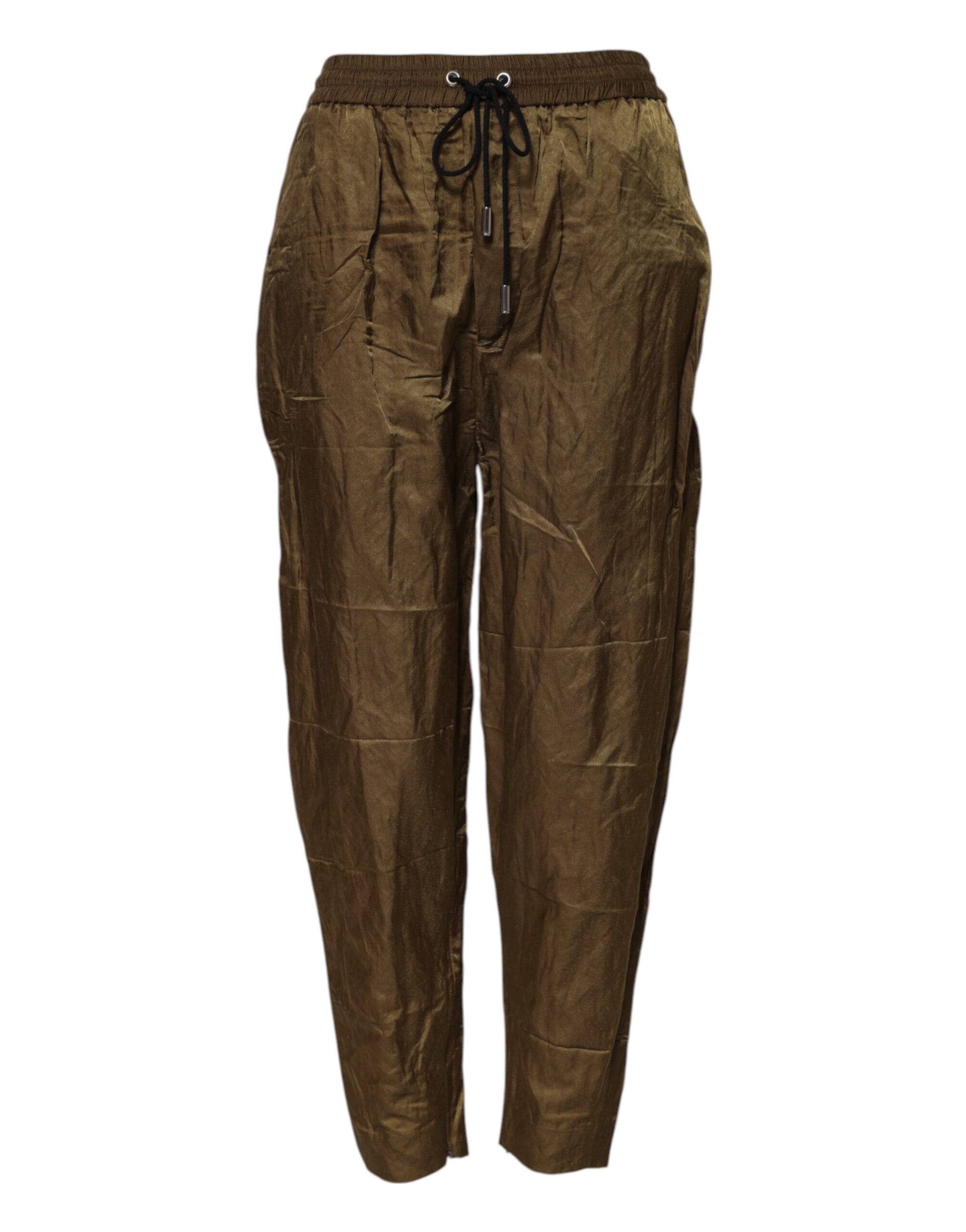 Brown Mid Waisted Women Sweatpants Pants-Dsquared²-LabelTerrace.com