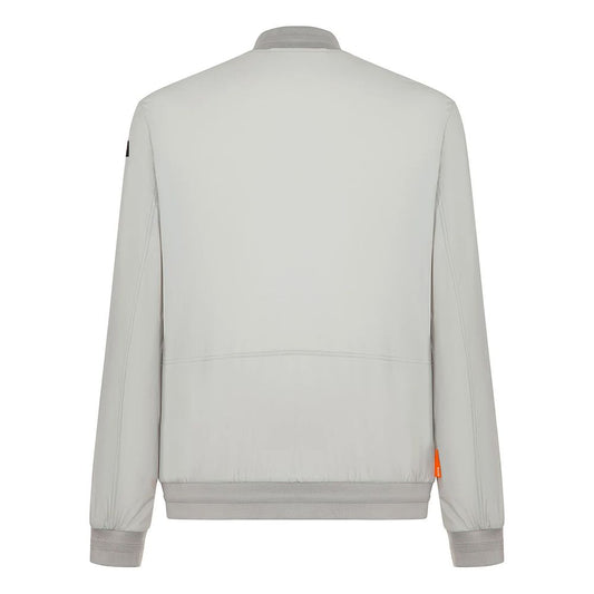 Brown Nylon Men's Stretch Jacket