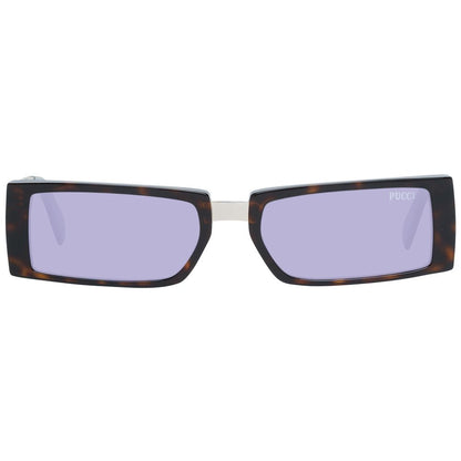 Brown Plastic Sunglasses-Emilio Pucci-LabelTerrace.com