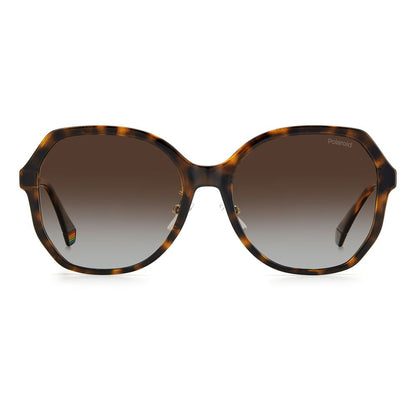 Brown Plastic Sunglasses-Polaroid-LabelTerrace.com