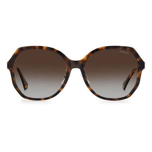 Brown Plastic Sunglasses-Polaroid-LabelTerrace.com
