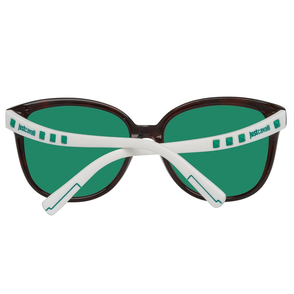 Brown Plastic Sunglasses-Just Cavalli-LabelTerrace.com