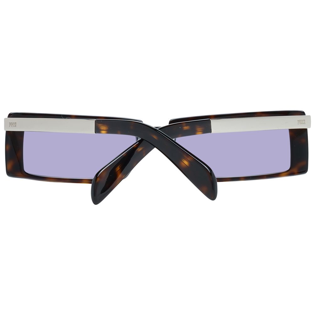 Brown Plastic Sunglasses-Emilio Pucci-LabelTerrace.com