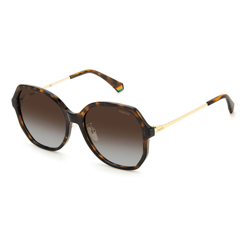 Brown Plastic Sunglasses-Polaroid-LabelTerrace.com