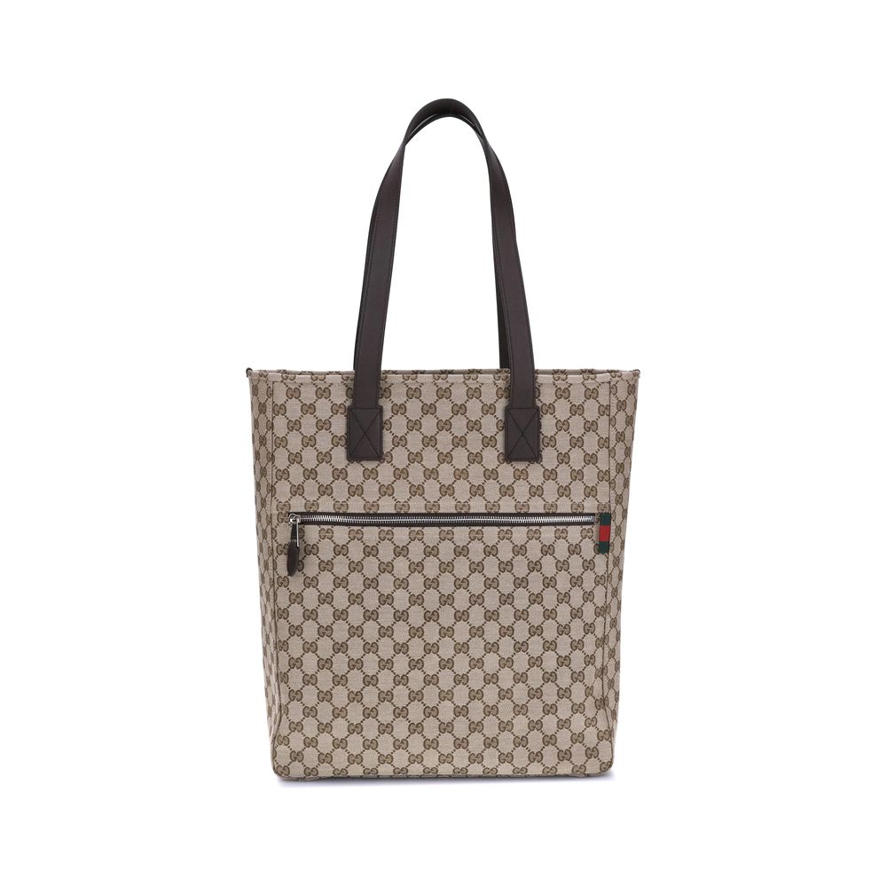 Brown Polyester Handbag