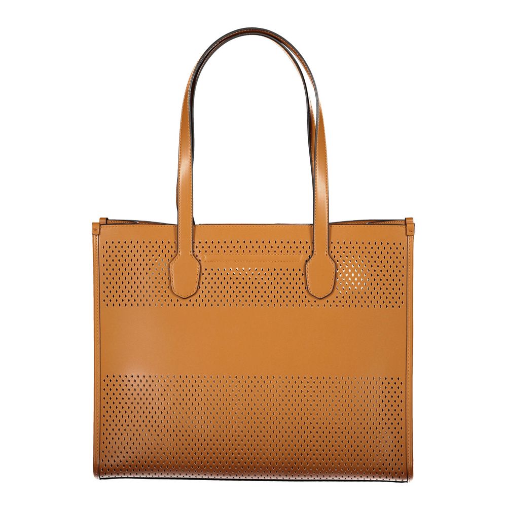 Brown Polyethylene Handbag-Guess Jeans-LabelTerrace.com