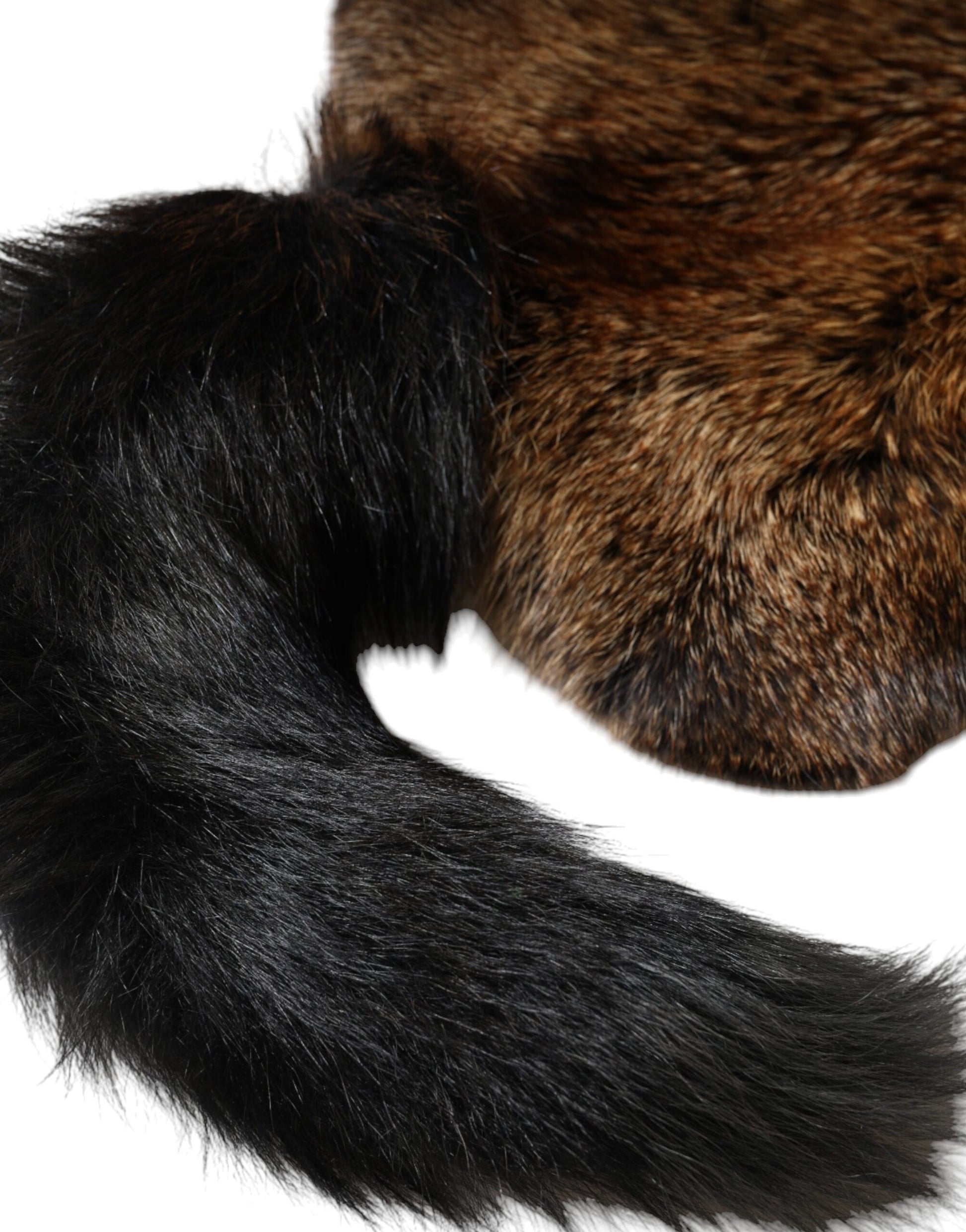 Brown Red Fox Fur Neck Warmer Winter Scarf-Dolce & Gabbana-LabelTerrace.com