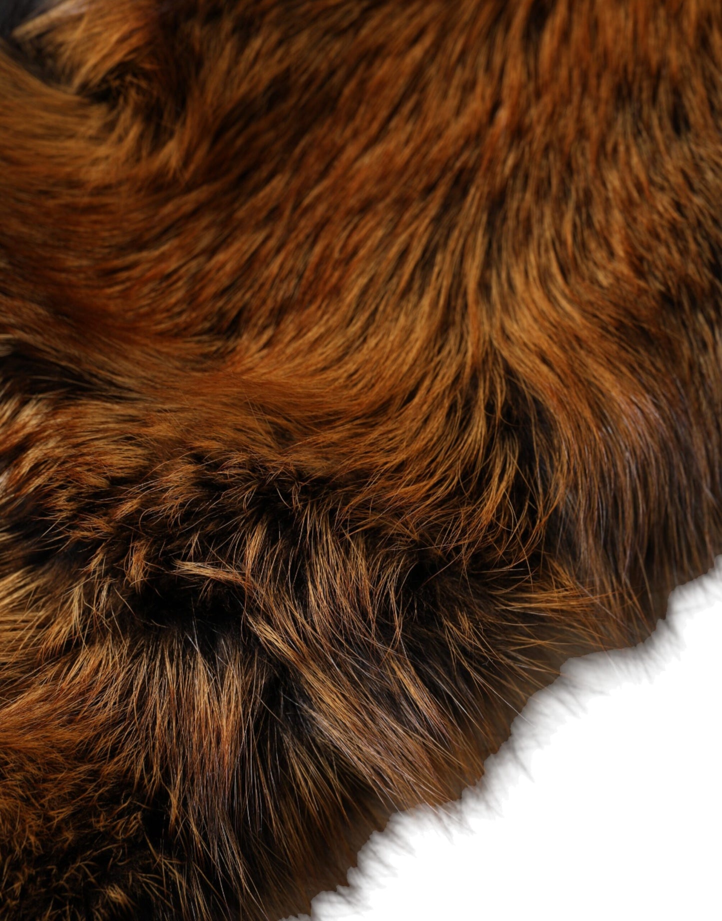 Brown Red Fox Fur Neck Warmer Winter Scarf-Dolce & Gabbana-LabelTerrace.com