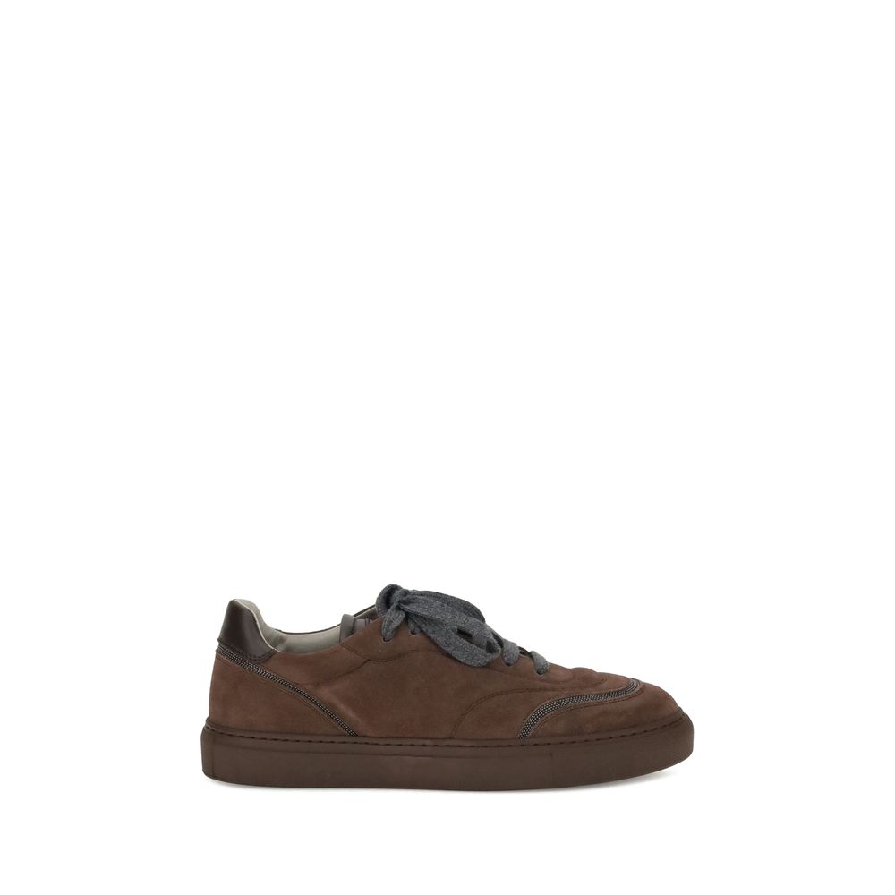 Brown Rubber Low Top Sneakers