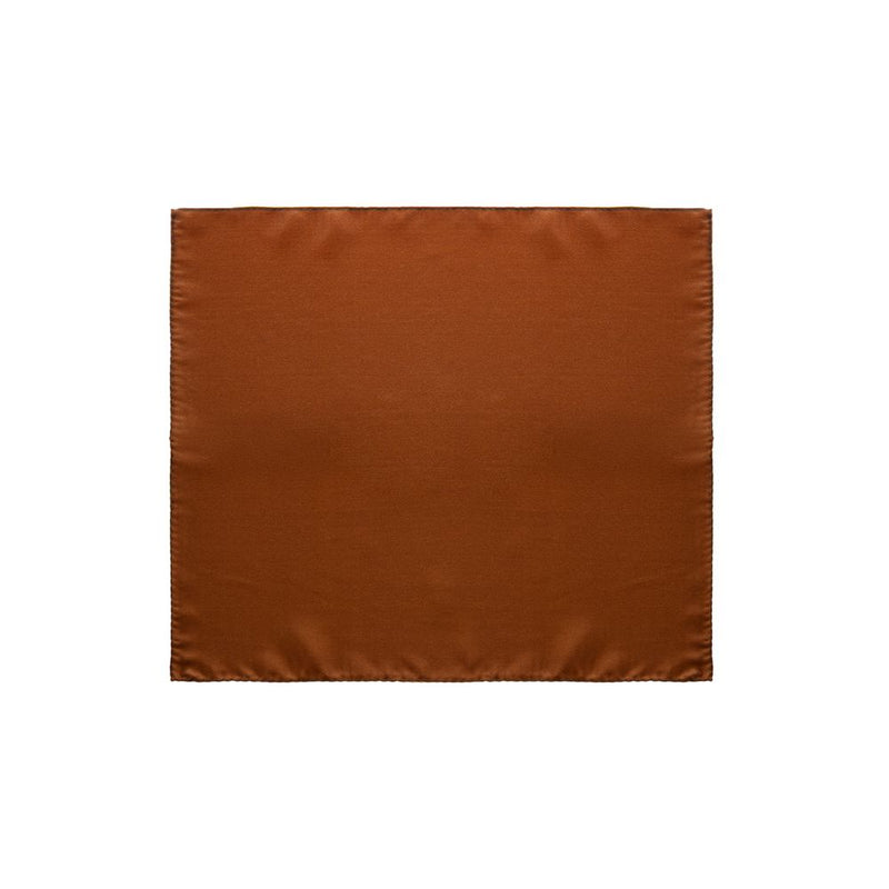 Brown Silk Pocket Square