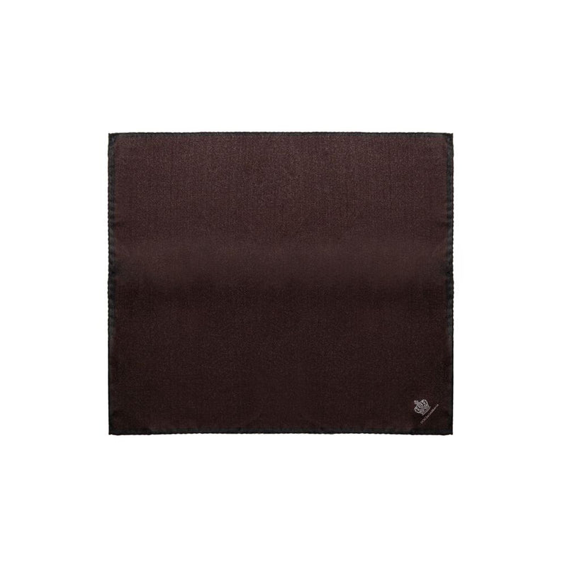 Brown Silk Pocket Square-Dolce & Gabbana-LabelTerrace.com