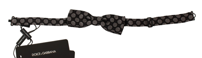 Brown Silk Polka Dot Jacquard Men Bow Tie Papillon