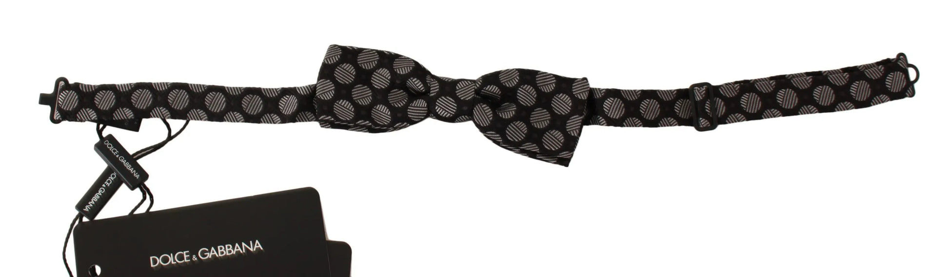 Brown Silk Polka Dot Jacquard Men Bow Tie Papillon-Dolce & Gabbana-LabelTerrace.com