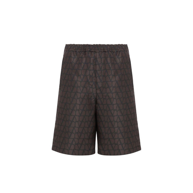 Logo Silk Shorts-Valentino-LabelTerrace.com
